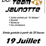 Soirée du Team Jaunotte